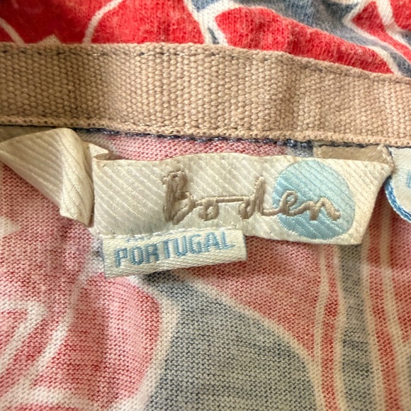 Boden Vintage Red Floral Button Up Blouse Women’s US 18 Tailored - Picture 2 of 4